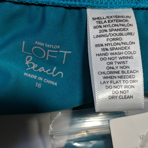 NFSD52023 Loft Beach One Piece Bandeau Swim Suit Size 16 🆕 - Picture 8 of 9
